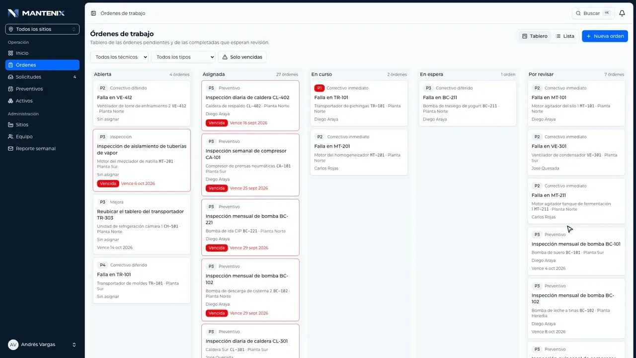 A completed work order with the AI suggestion: ISO 14224 failure mode, mechanism and cause, ready to accept or correct.